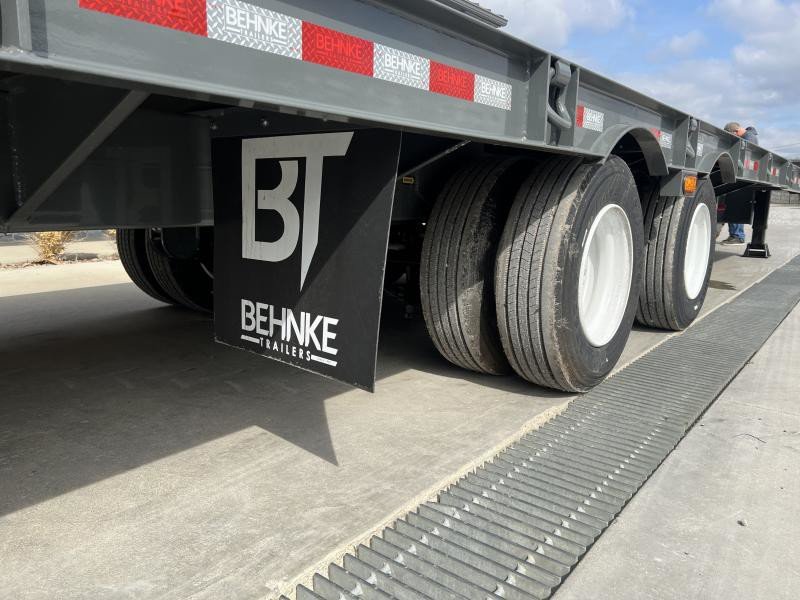 2025 Behnke Air Brake Gravity Tilt Deckover Trailer - 102in x 30ft, 40,000 GVWR, Fabricated I-Beam Frame - wheel and axle detail 3