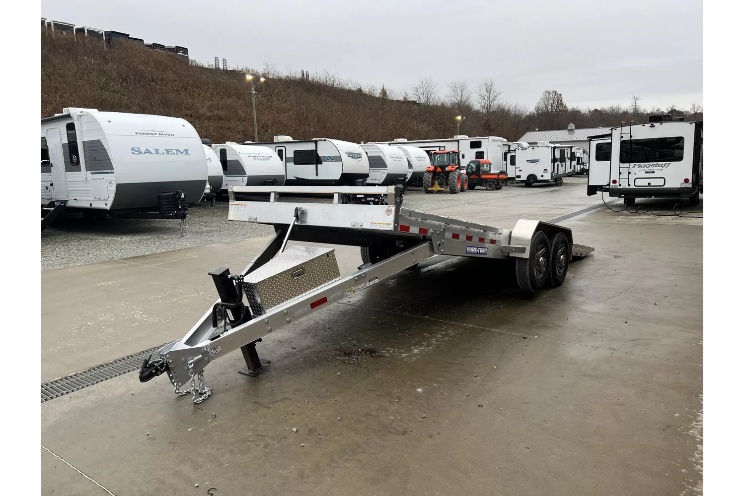2026 Sure-Trac 7x22 14000# Aluminum Tilt Trailer - undercarriage detail 3