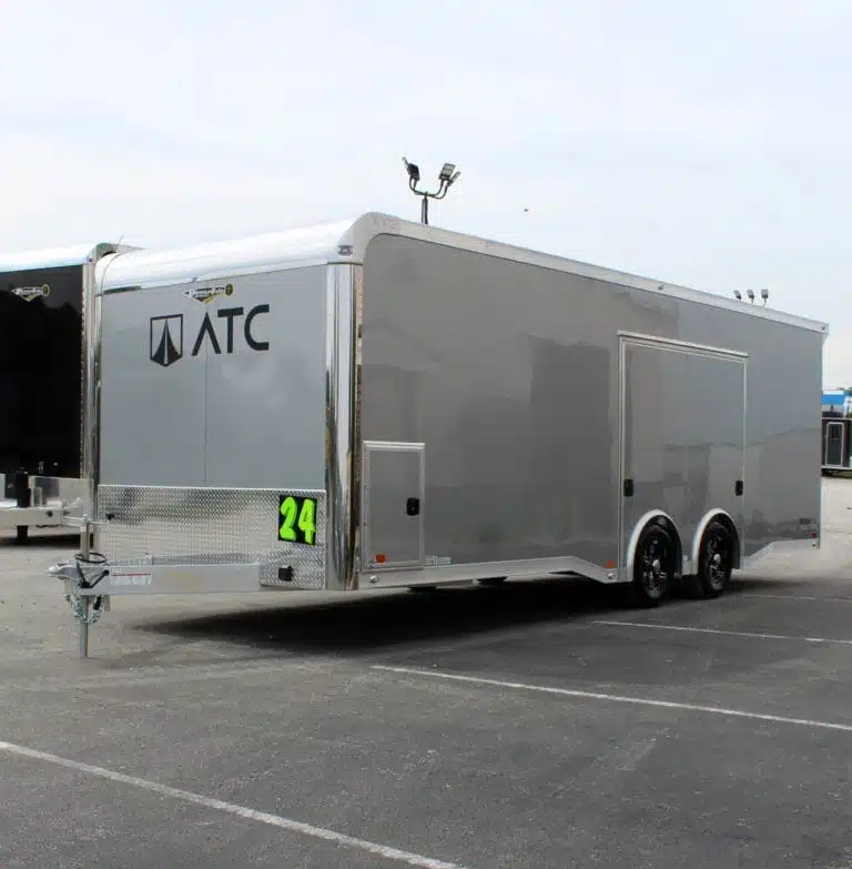 Enclosed ATC Car Trailer 2026 24ft. Aluminum ROM 400 w/Large Escape Door & Aluminum Wheels 5752