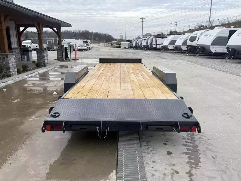 2026 Hillcrest Trailers 7x20 Car Hauler Trailer 7000 GVW - rear view