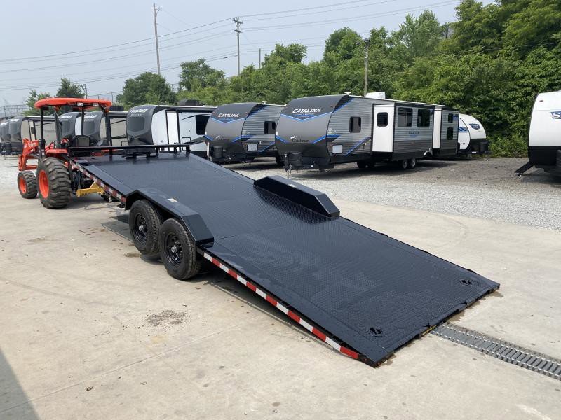 2025 H and H Trailer 14000 GVW Car Hauler - three-quarter view