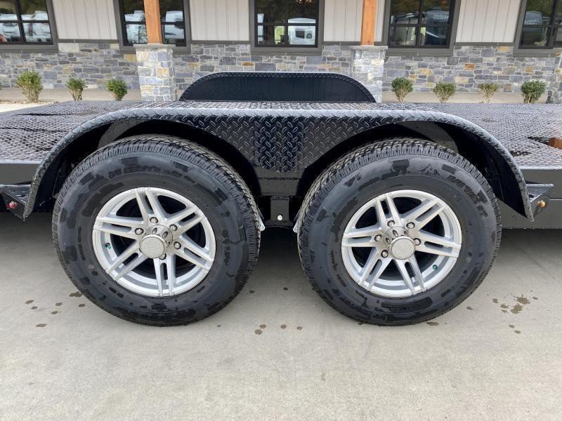 2025 Sure-Trac 7x20 9900# GVW Steel Deck Car Trailer - interior view