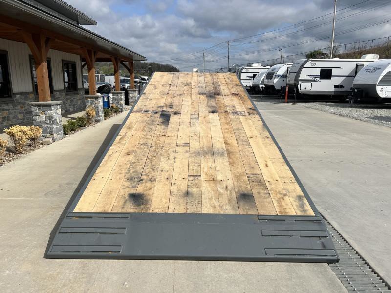 2025 Behnke Air Brake Gravity Tilt Deckover Trailer - 102in x 30ft, 40,000 GVWR, Fabricated I-Beam Frame - close-up detail