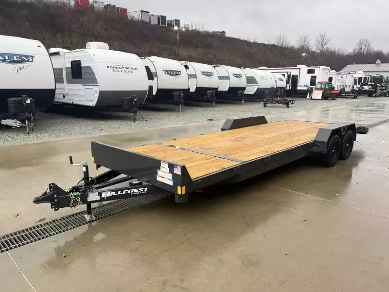2026 Hillcrest Trailers 7x24 Car Hauler Trailer 7000 GVW - interior view