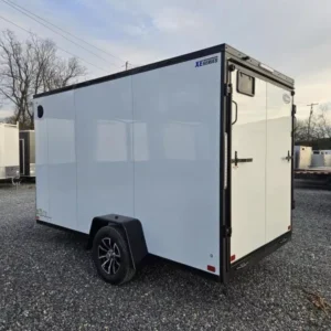 2026 ITI Cargo 6ft x 12ft Enclosed Cargo Trailer - Blackout Package, Black Aluminum Wheels - interior view
