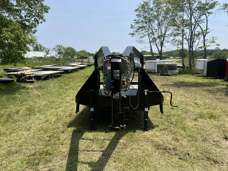 2023 Sure-Trac Gooseneck Deckover Trailer - 102in x 30ft, 30,000 GVWR, 15K Axle Upgrade, Pierced I-Beam Frame - close-up detail