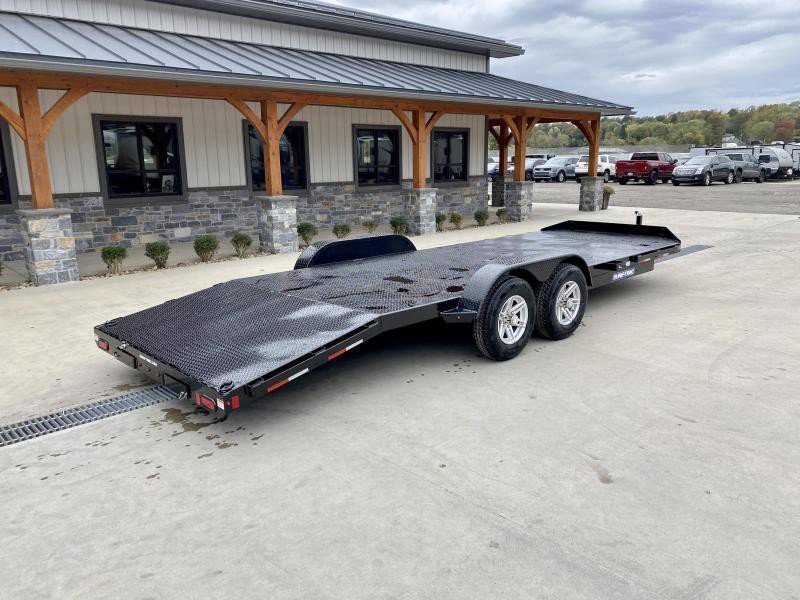 2025 Sure-Trac 7x20 9900# GVW Steel Deck Car Trailer - undercarriage detail