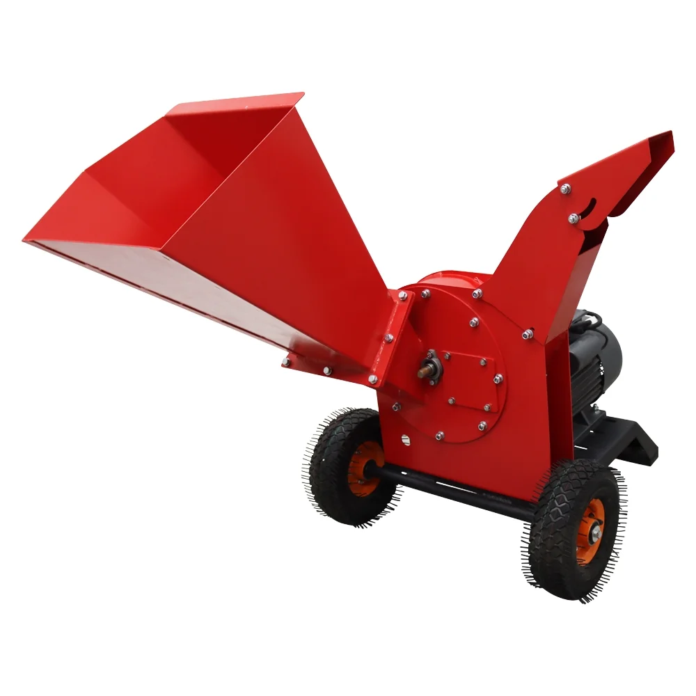220V Wood Shredder Machine - interior view