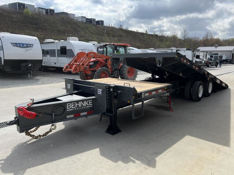 2025 Behnke Air Brake Gravity Tilt Deckover Trailer - 102in x 30ft, 40,000 GVWR, Fabricated I-Beam Frame - control and cab detail