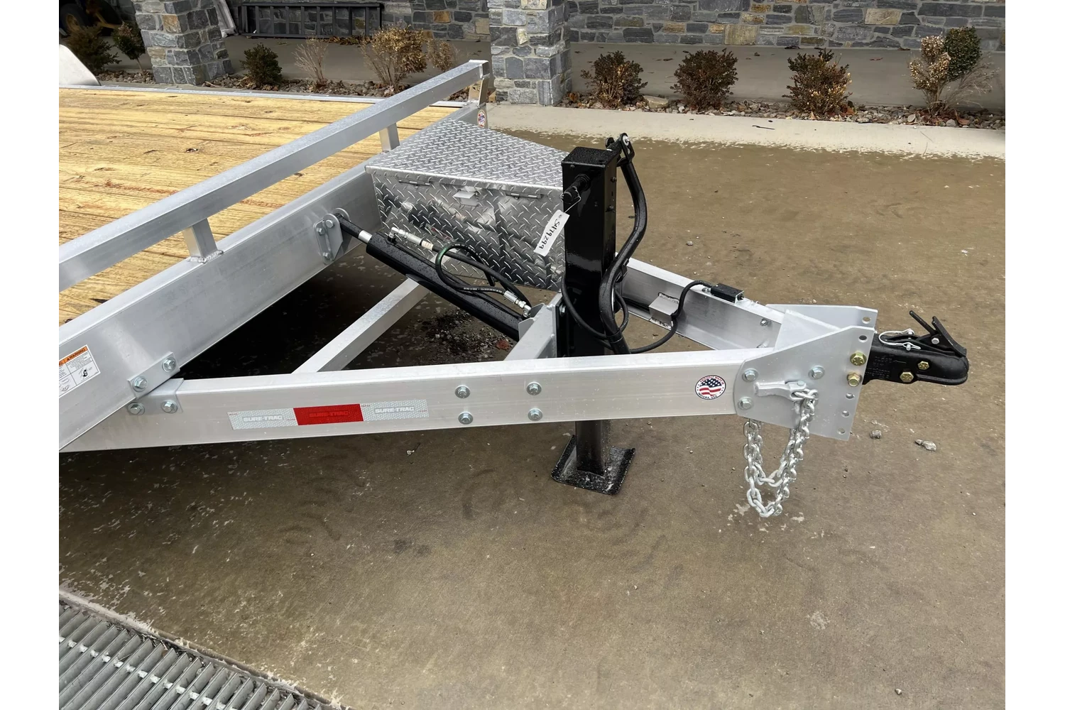 2026 Sure-Trac 7x22 14000# Aluminum Tilt Trailer - side view