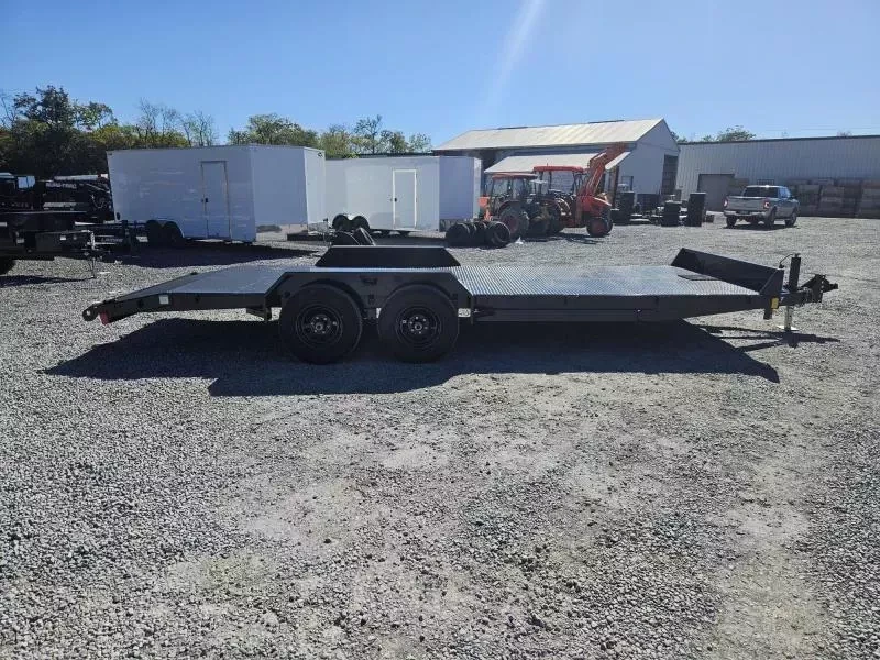 2026 Hillcrest Trailers 7x20 Steel Deck Car Hauler Trailer 9990# GVW - undercarriage detail