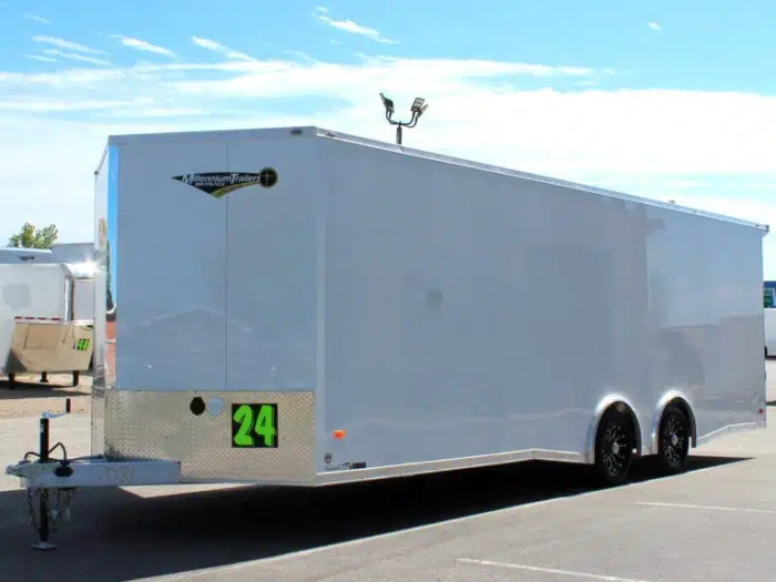Enclosed Car Hauler 2026 24ft. Aluminum Blaze w/Finished Interior & Aluminum Wheels 0862