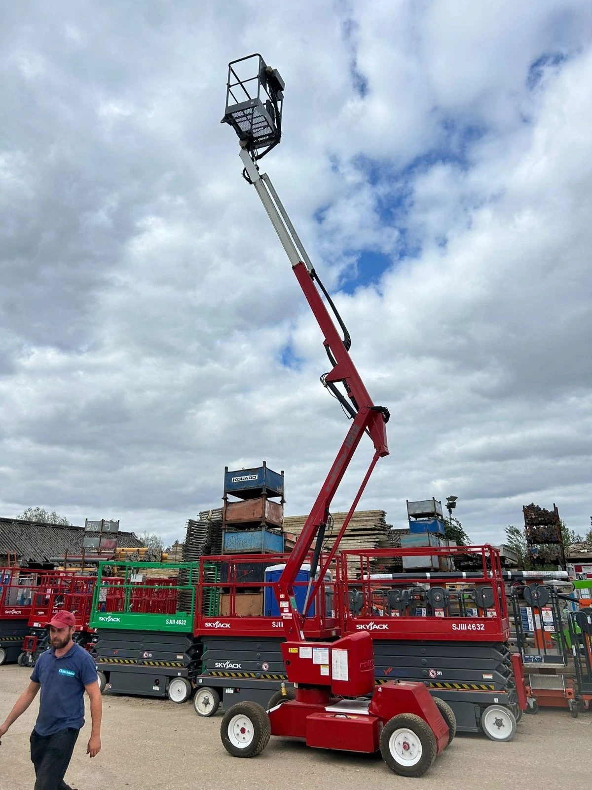 2012 Nifty HR12 Boom Lift, Cherry Picker, Scissor Lift, Skyjack, Genie, JLG - control and cab detail