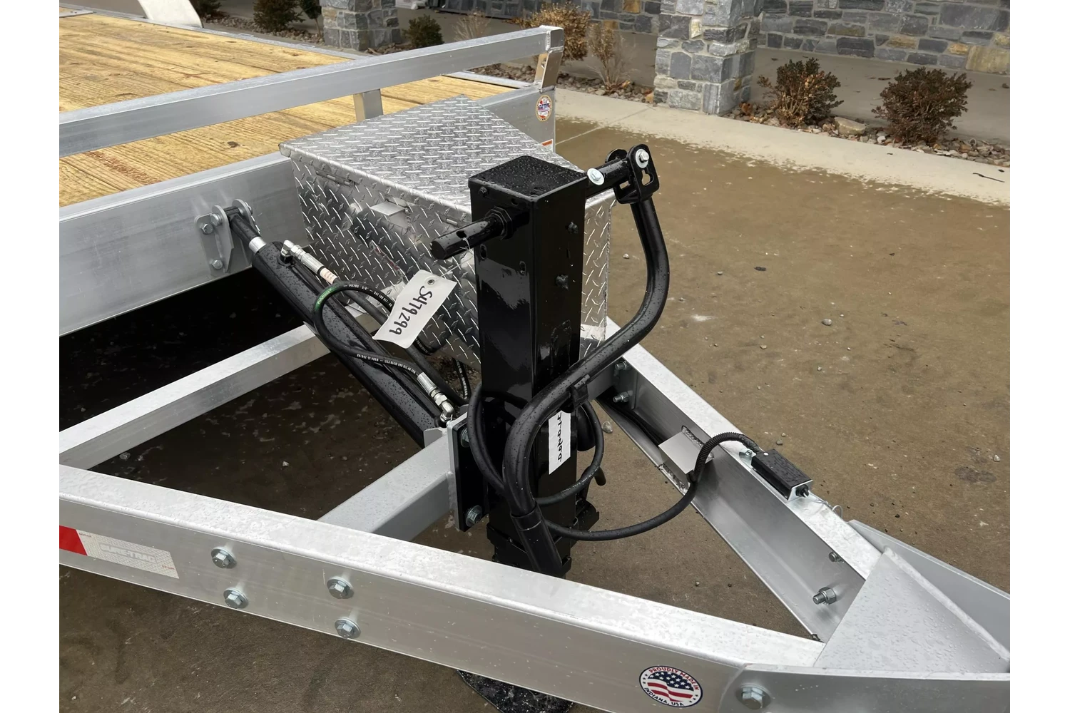 2026 Sure-Trac 7x22 14000# Aluminum Tilt Trailer - control and cab detail