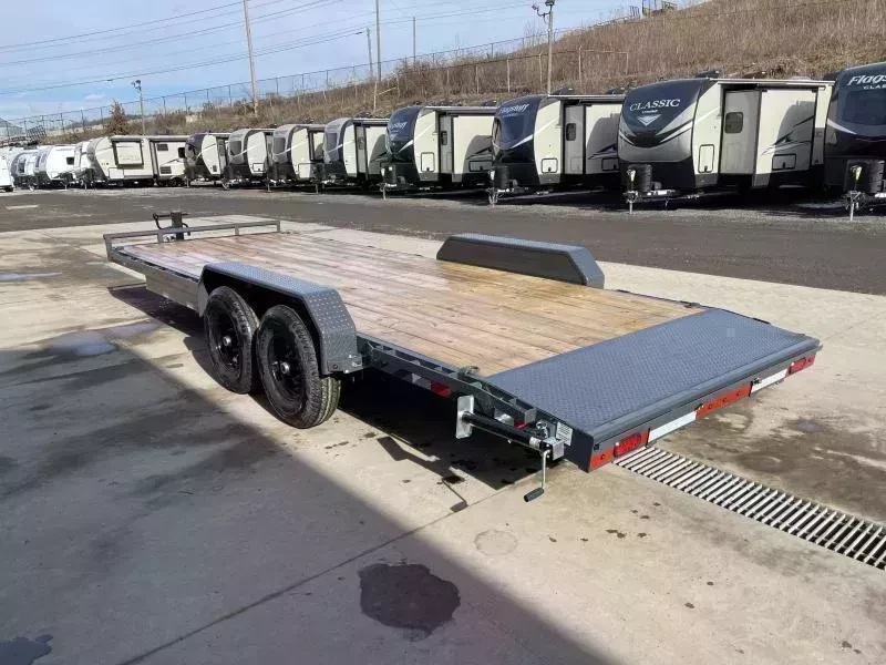 2026 Lamar Trailers 7x20 14000# GVW Car Hauler Trailer - wheel and axle detail