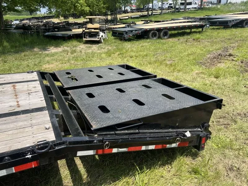 2023 Sure-Trac Gooseneck Deckover Trailer - 102in x 30ft, 30,000 GVWR, 15K Axle Upgrade, Pierced I-Beam Frame - control and cab detail