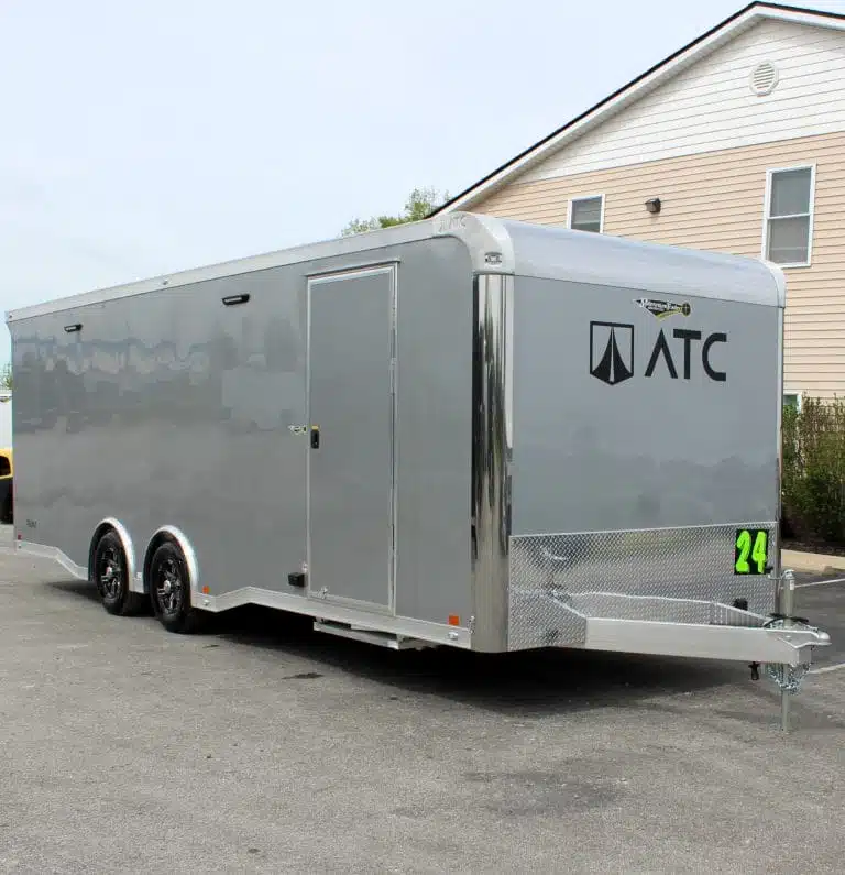 Enclosed ATC Car Trailer 2026 24ft. Aluminum ROM 400 w/Large Escape Door & Aluminum Wheels 5753