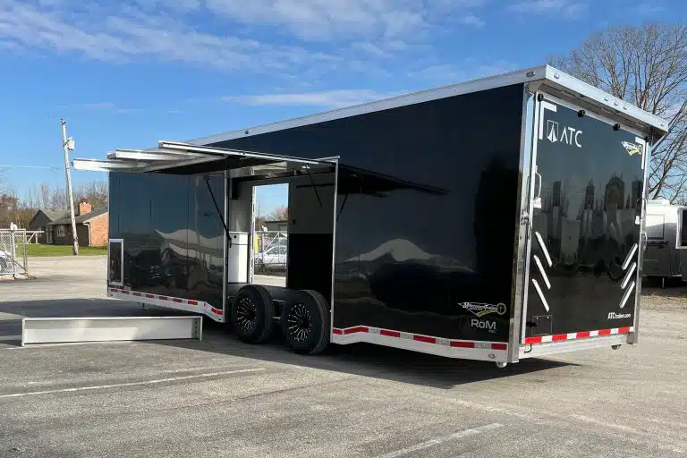 Enclosed ATC Car Trailer 2026 28ft. Aluminum ROM 550 w/LifeTrac & Large Escape Door 5951
