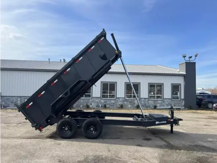 2026 Hillcrest Trailers 14000 GVW 40in High Sides Dump Trailer - Tele Hoist, I-Beam Frame, 7GA Floor - front view
