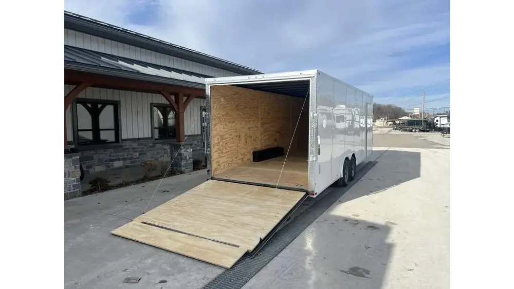 2026 Quality Cargo 8.5x20 Enclosed Car Hauler Trailer 7000# GVW - front view 2