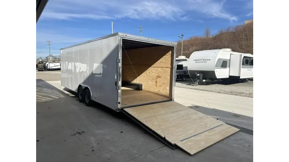 2026 Quality Cargo 8.5x20 Enclosed Car Hauler Trailer 7000# GVW - rear view 2