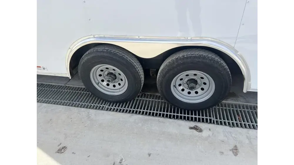 2026 Quality Cargo 8.5x20 Enclosed Car Hauler Trailer 7000# GVW - frame and coupler detail 2
