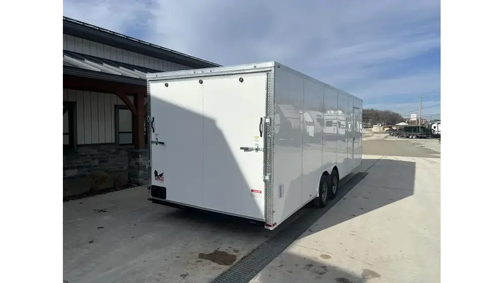 2026 Quality Cargo 8.5x20 Enclosed Car Hauler Trailer 7000# GVW - rear view