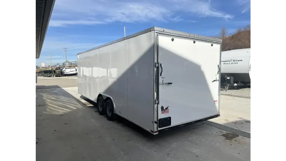 2026 Quality Cargo 8.5x20 Enclosed Car Hauler Trailer 7000# GVW - three-quarter view