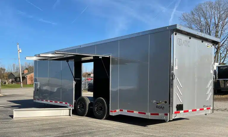 Enclosed ATC Car Trailer 2026 28ft. Aluminum ROM 550 w/LifeTrac & Large Escape Door 5950