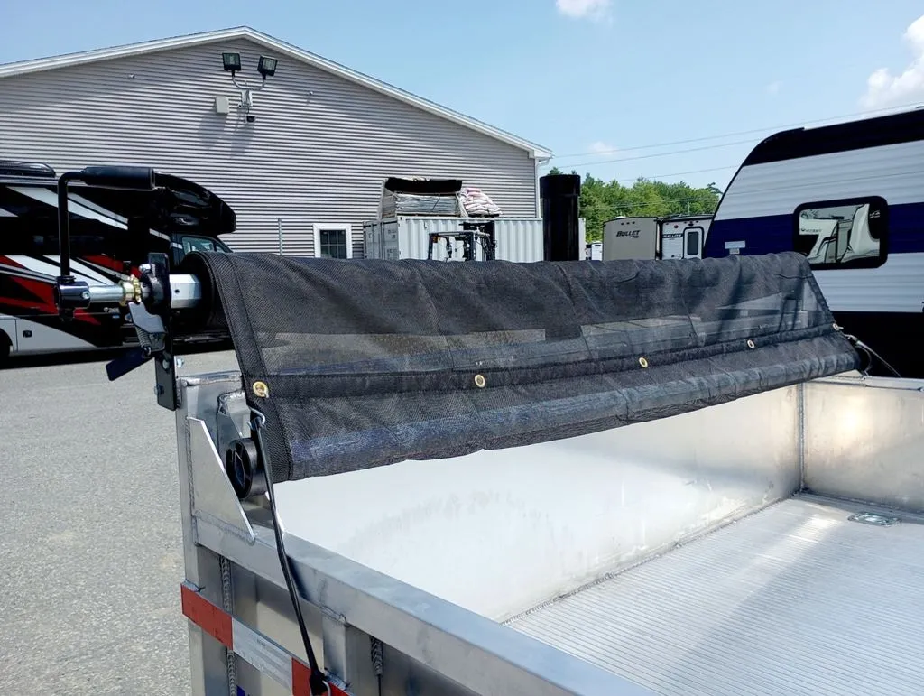 2025 Mission Trailers 7×16 14K Aluminum Hydraulic Dump w/Ramps, HD D-Rings, Barn Doors, Tarp Kit