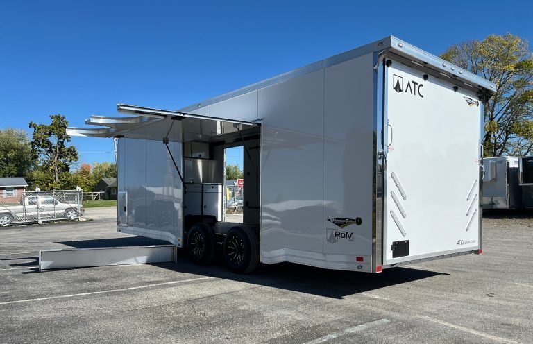 Enclosed ATC Car Trailer 2026 24ft. Aluminum ROM 550 w/Large Escape Door & LifeTrac 4994