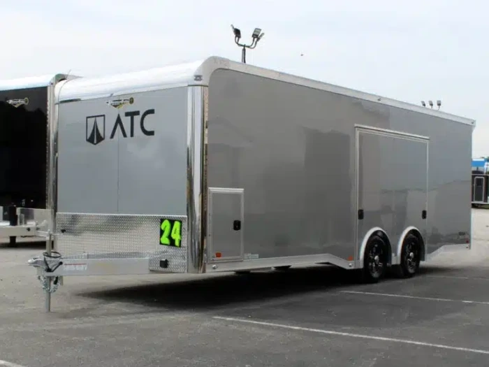 Enclosed ATC Car Trailer 2026 24ft. Aluminum ROM 400 w/Large Escape Door & Aluminum Wheels 5753