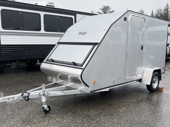 2024 Mission Trailers 60×12 Aluminum Single Place Crossover w/Galvanized Package, Rear Canopy